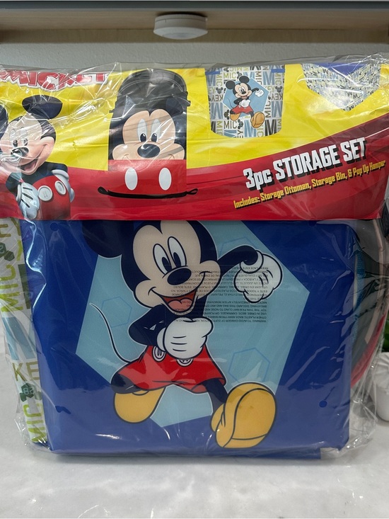 Disney Other - Disney Team Mickey 3pc Storage Set – Kids Room Organizer – New